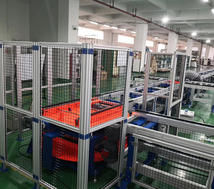 重载型3倍速链带旋转机构