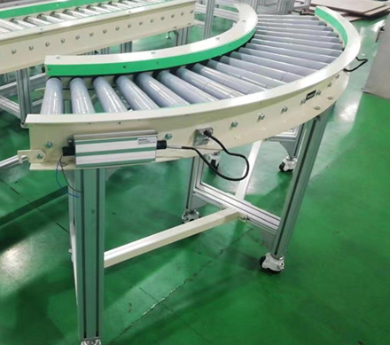 90度电动滚轮输送线