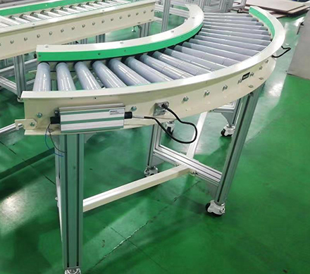 90度电动滚筒输送线